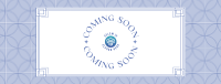 Coming Soon Art Deco Facebook cover Image Preview