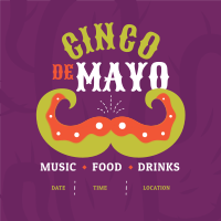 Fiesta Mustache Instagram Post Preview