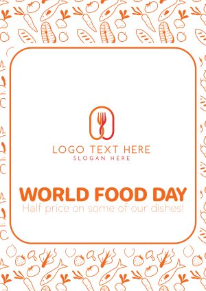 World Food Day Pattern Flyer