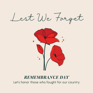 Lest We Forget Instagram post Image Preview