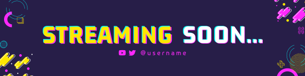Colorful Gaming Twitch Banner Design Image Preview