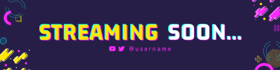 Colorful Gaming Twitch banner Image Preview