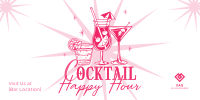 Cute Cocktail Sale Twitter Post Image Preview