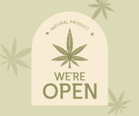 Open Medical Marijuana Facebook Post Design