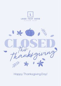 Closed for Thanksgiving Flyer Image Preview
