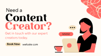 Need Content Creator Facebook Event Cover Design
