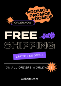 Worldwide Shipping Promo Poster Image Preview