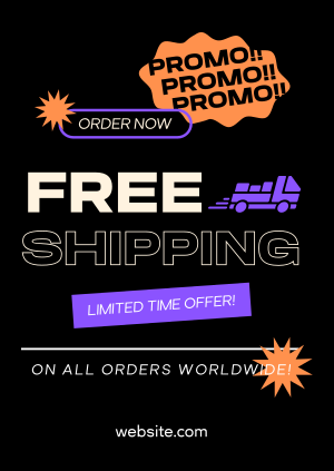 Worldwide Shipping Promo Poster Image Preview