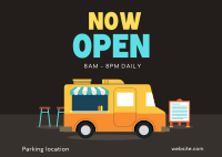 Food Truck Opening Postcard Image Preview