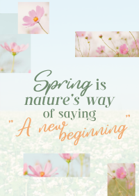 Spring Quote Poster Preview