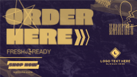 Grunge Order Here Animation Preview
