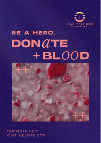 Modern Blood Donation Poster Image Preview