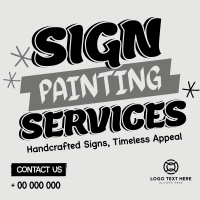 Sign Painting Services Instagram Post Preview