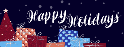 Snowy Holidays Facebook cover Image Preview