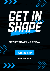 Fitness Training Flyer Design