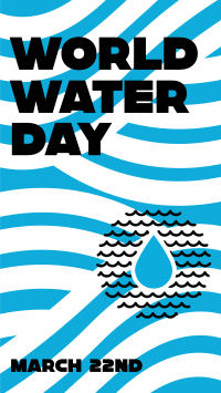 World Water Day Waves Instagram Reel Design