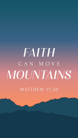 Faith Move Mountains Facebook story Image Preview