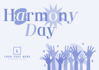Simple Harmony Day Postcard Image Preview