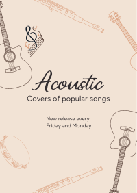 Acoustic Music Covers Poster Image Preview