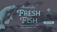 Fresh Fishes Available Facebook Event Cover Design