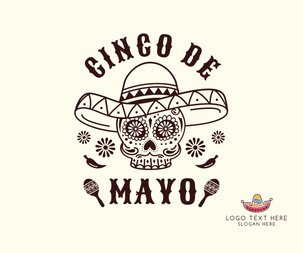 Happy Cinco De Mayo Skull Facebook Post Design Image Preview