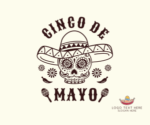 Happy Cinco De Mayo Skull Facebook Post Image Preview