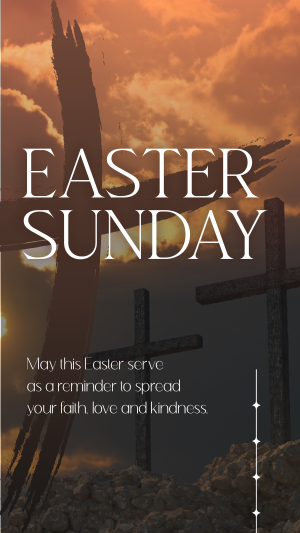 Easter Holy Cross Reminder Facebook story Image Preview