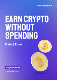 Earn Crypto Live Webinar Poster Image Preview