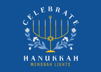 Hanukkah Light Postcard Image Preview