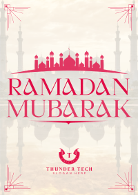 Mosque Silhouette Ramadan Poster Image Preview