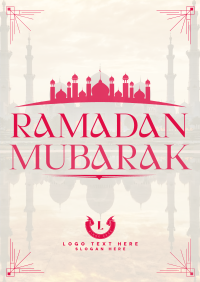 Mosque Silhouette Ramadan Poster Image Preview