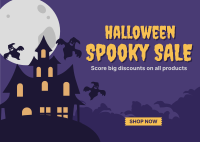 Spooky Sale Postcard Image Preview