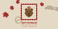 Victoria Day Bear Stamp Twitter post Image Preview