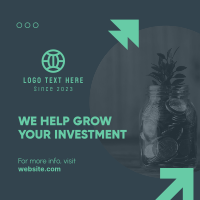 Grow Your Investment Linkedin Post Design