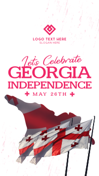 Let's Celebrate Georgia Independence Instagram story Image Preview