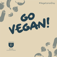 Go Vegan Instagram post Image Preview