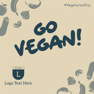 Go Vegan Instagram post Image Preview