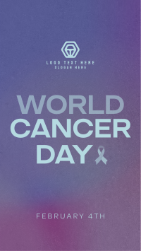 Minimalist World Cancer Day TikTok Video Preview