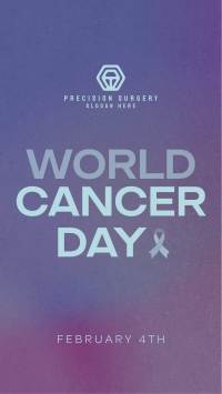 Minimalist World Cancer Day TikTok Video Image Preview