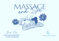 Serene Massage Postcard Image Preview