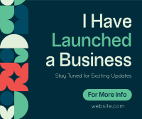 Geometric Business Launch Facebook Post Preview