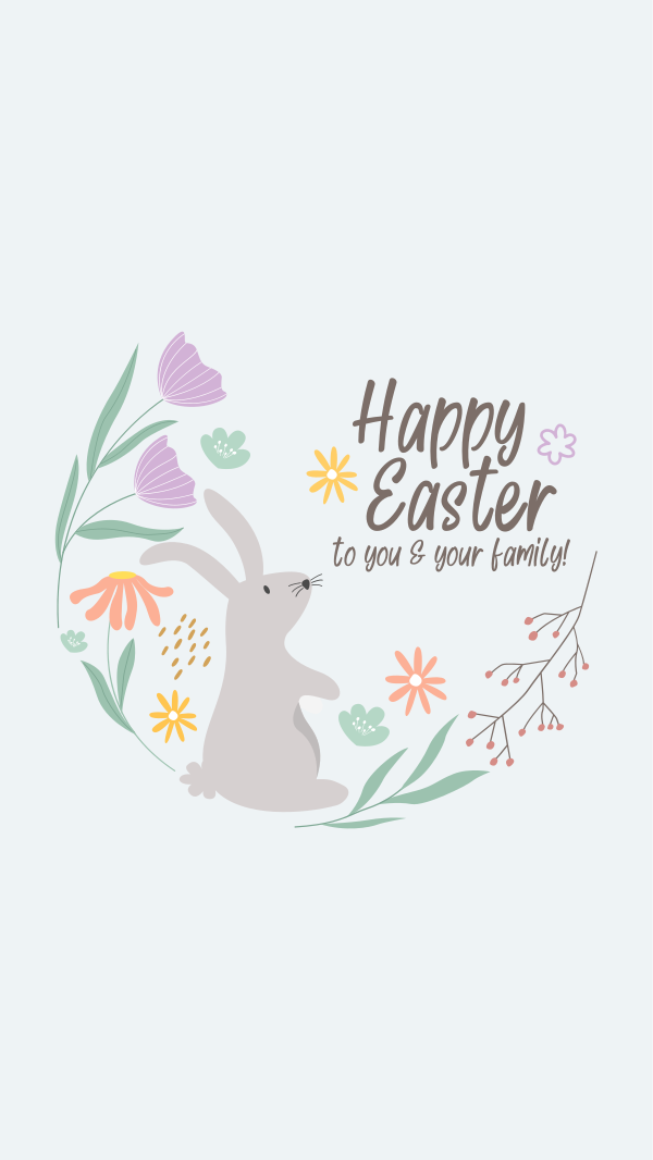 Easter Wreath Instagram Story Design Image Preview