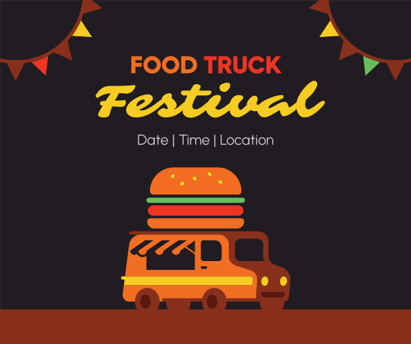 Festive Food Truck Facebook Post Design Image Preview