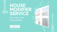 House Modifier Service Facebook Event Cover Design