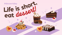 Cute Dessert Greeting Animation Design