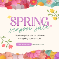 Spring Season Sale Instagram Post Design