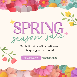 Spring Season Sale Instagram post Image Preview