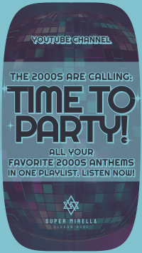 2000s Party Playlist Facebook Story Image Preview