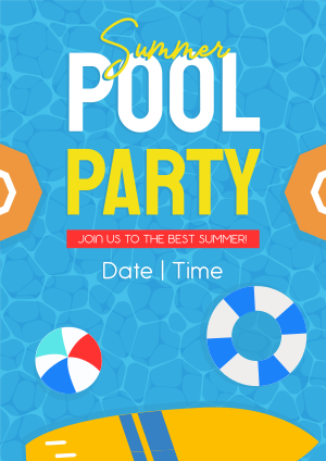 Summer Pool Party Flyer Image Preview