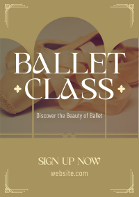 Sophisticated Ballet Lessons Flyer Design